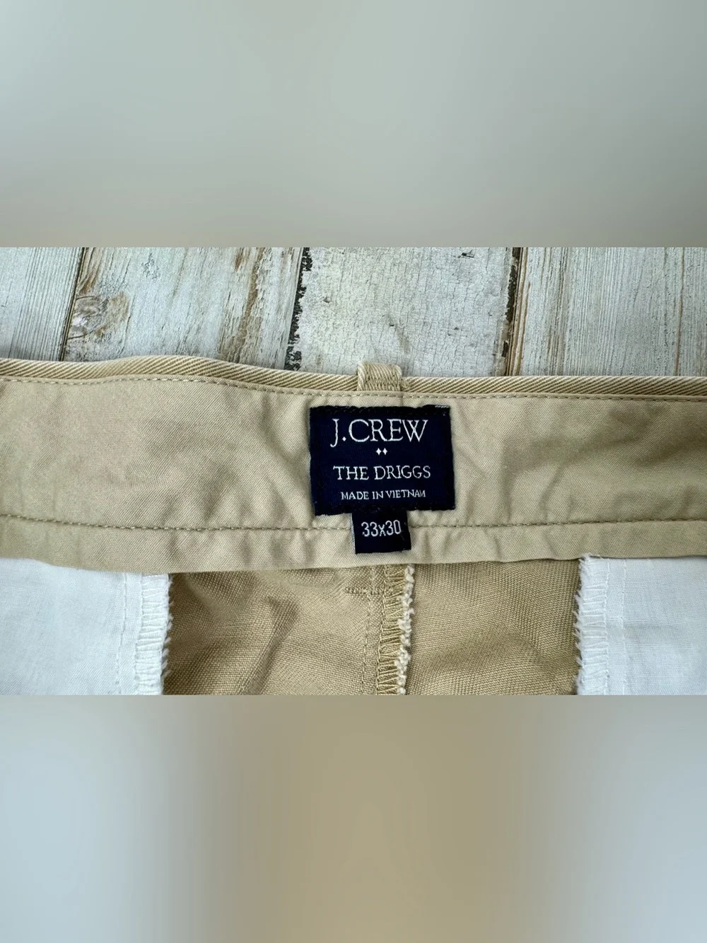 J Crew Chino Pants Mens 34x30 Tan Cotton Regular Fit